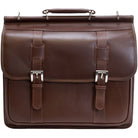 Mcklein USA Signorini 15" Leather Double Compartment Laptop Briefcase 2559