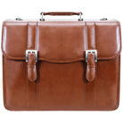 McKlein USA Flournoy 15" Leather Double Compartment Laptop Briefcase