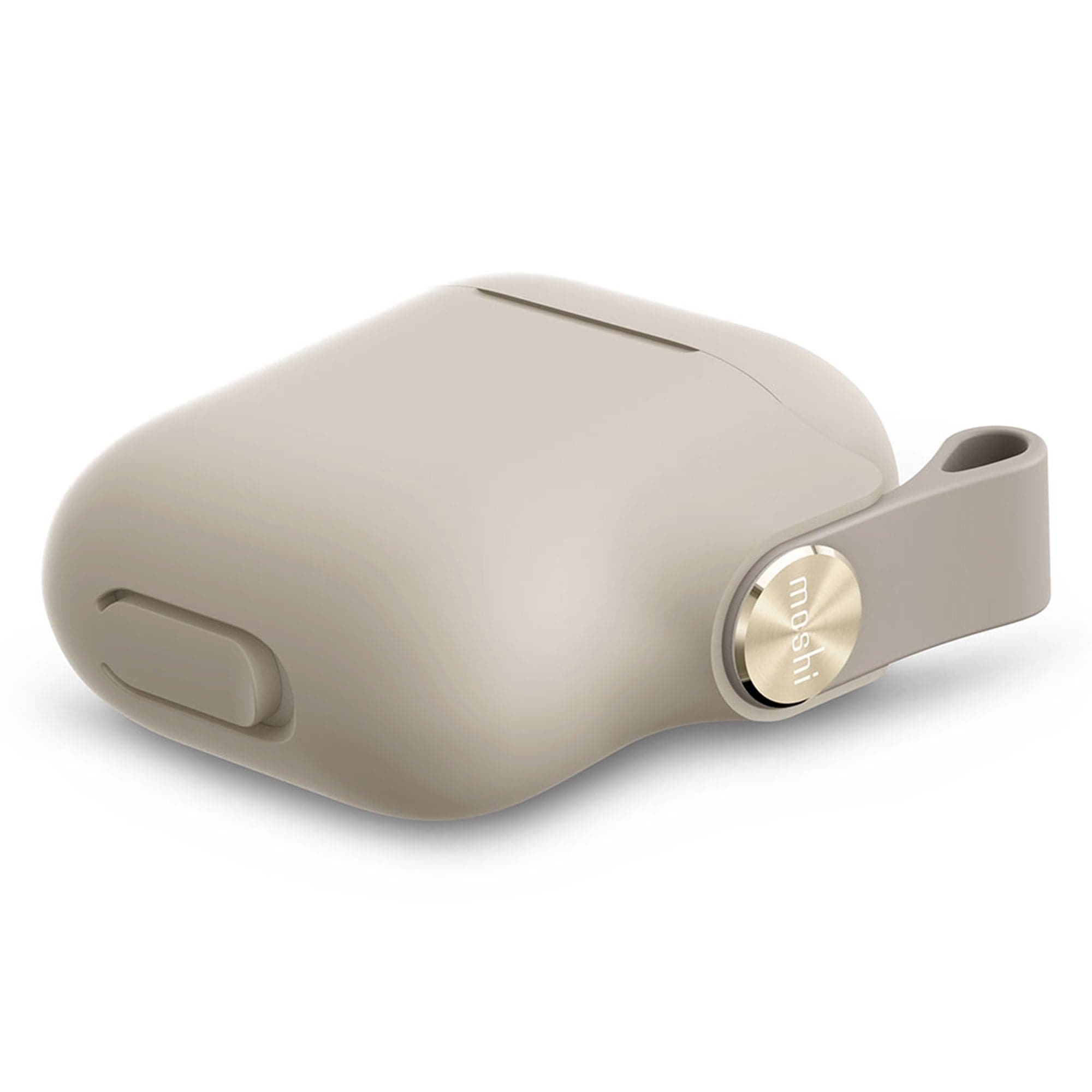 Moshi Pebbo for AirPods, Case with Detachable Wrist Strap and LintGuard Protection